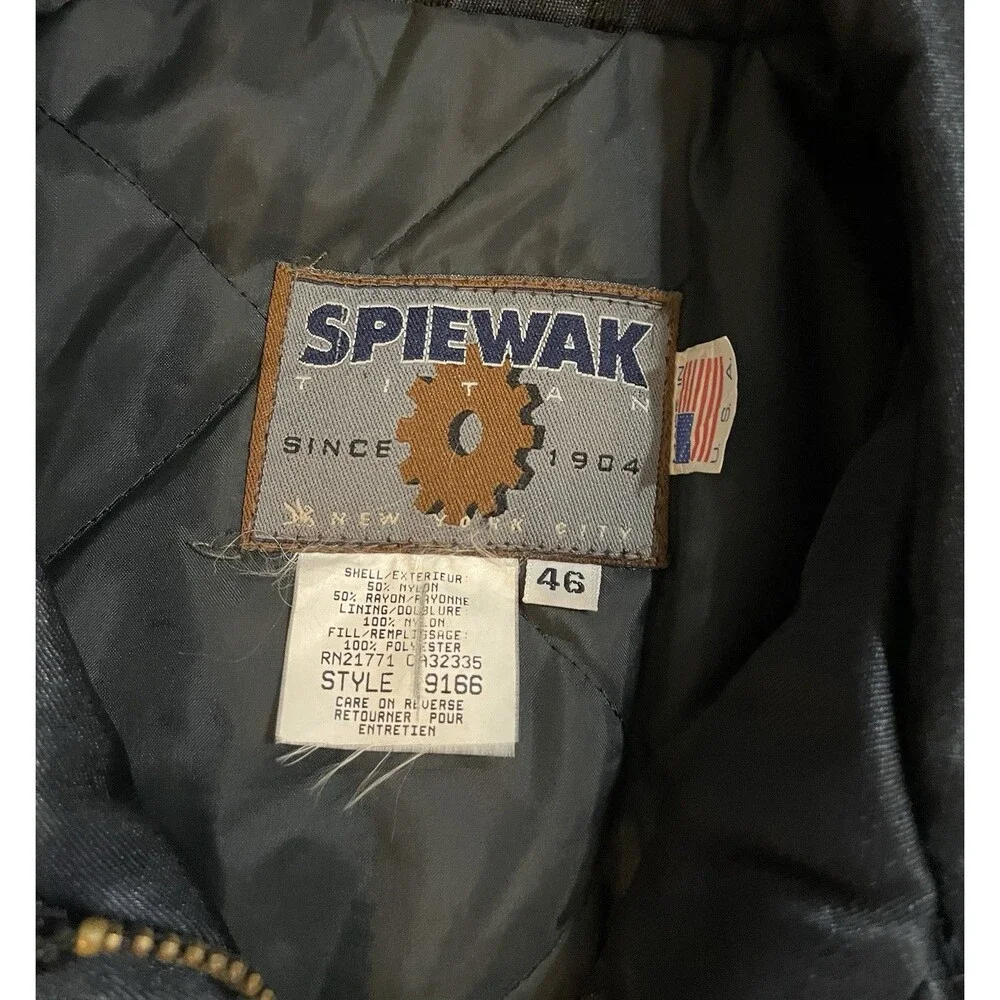 Vintage 80s Spiewak Titan Industrial Work Parka Jacket Large Made In USA